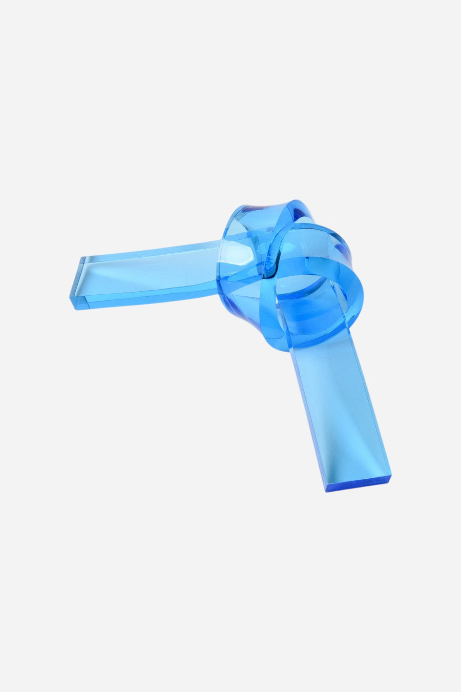Tizo Lucite Bow Knot in Blue – front view