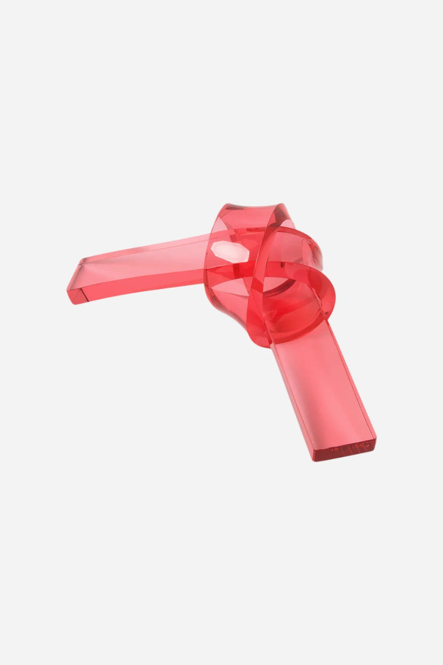 Tizo Lucite Bow Knot in Pink – front view