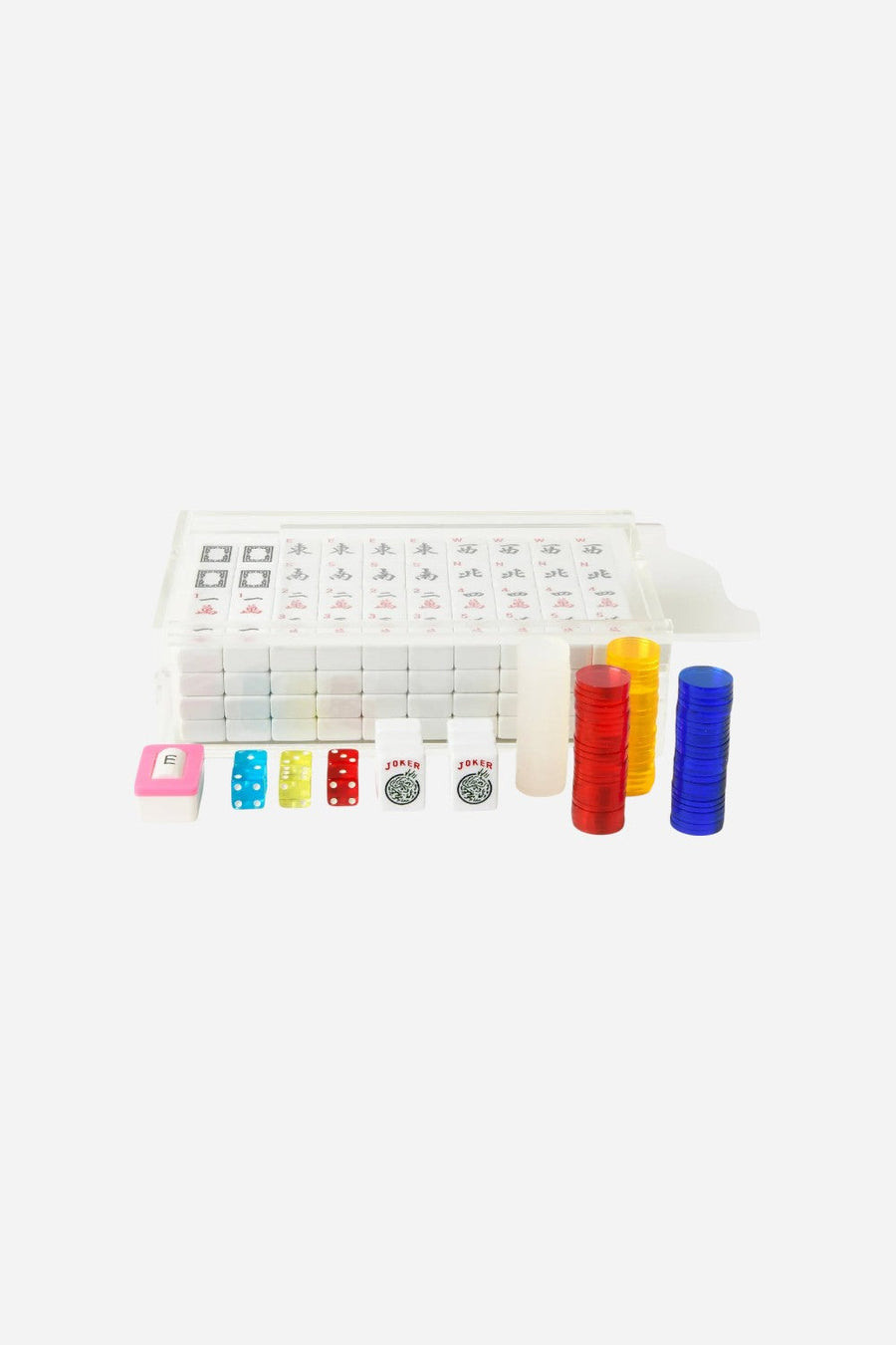 Tizo Lucite Mahjong Set – back view