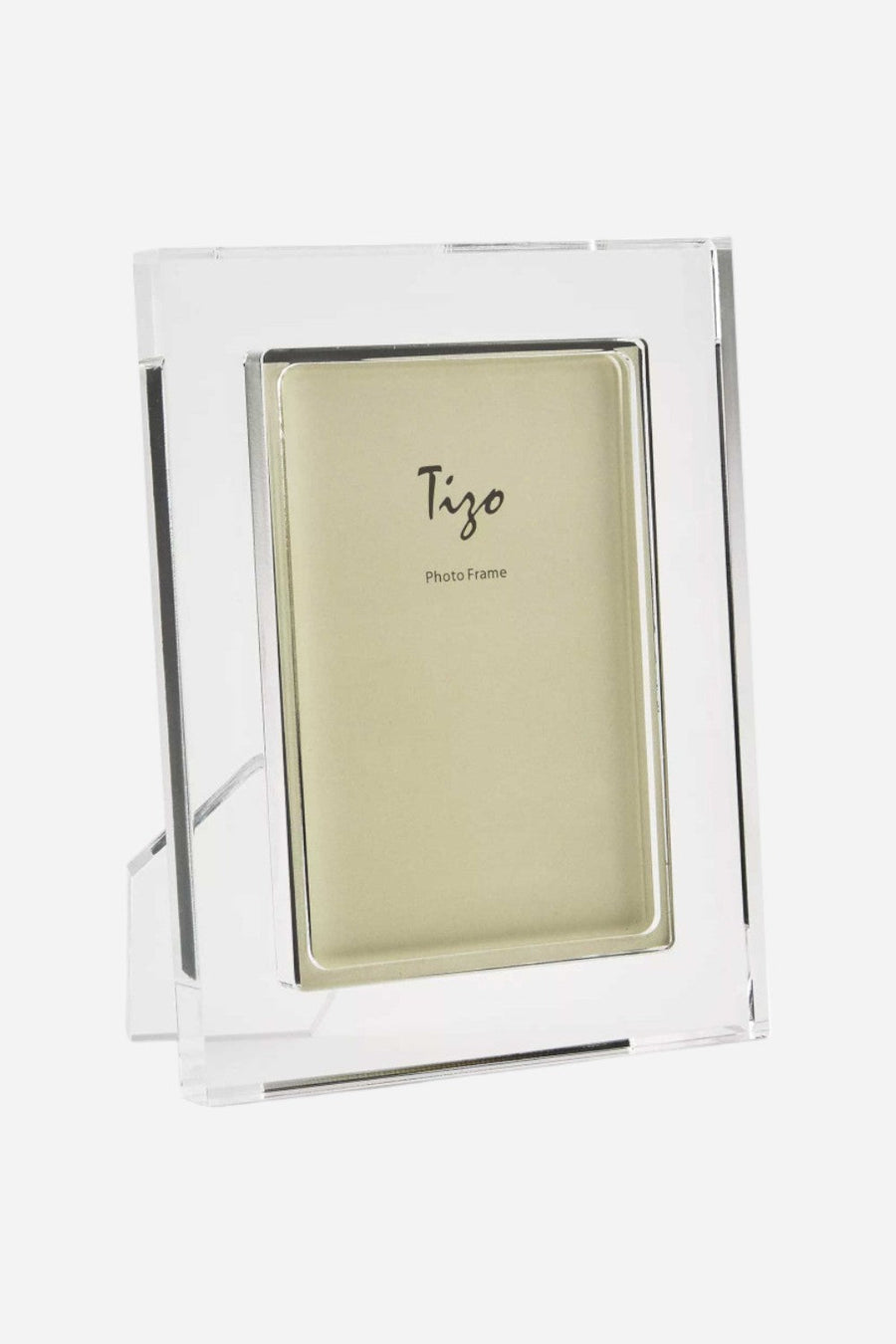 Tizo Lucite Photo Frame with Clear Border, 8 x 10 – front view