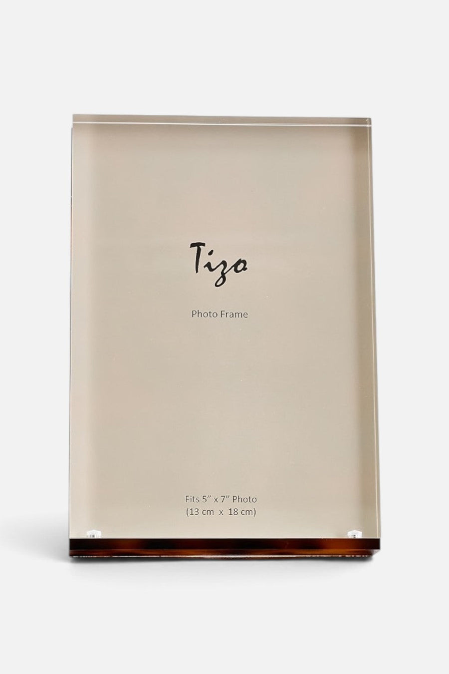 Tizo Lucite Tortoise Shell Picture Frame – detail