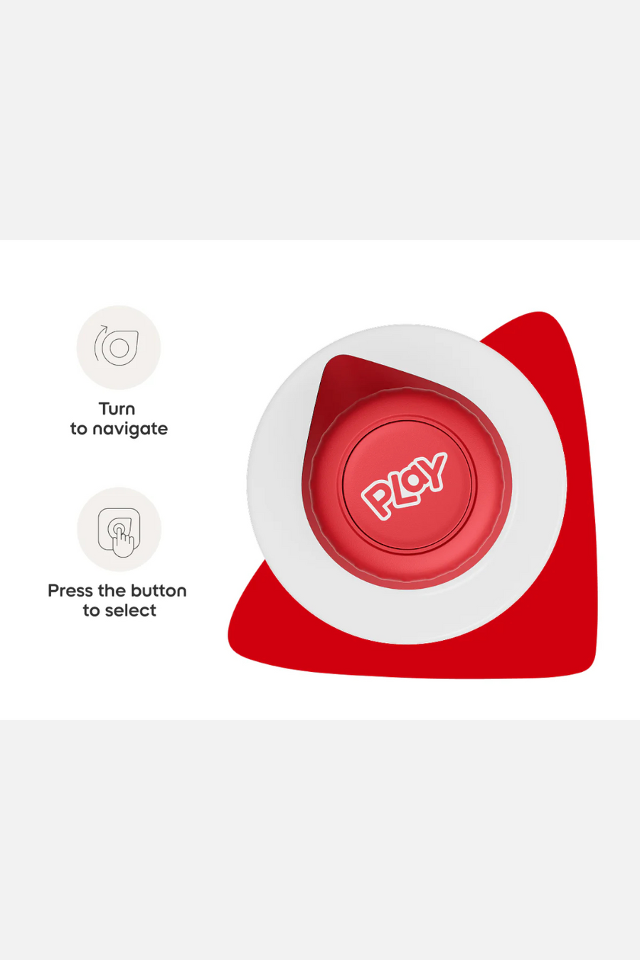 Tonieplay Controller in Red – back view