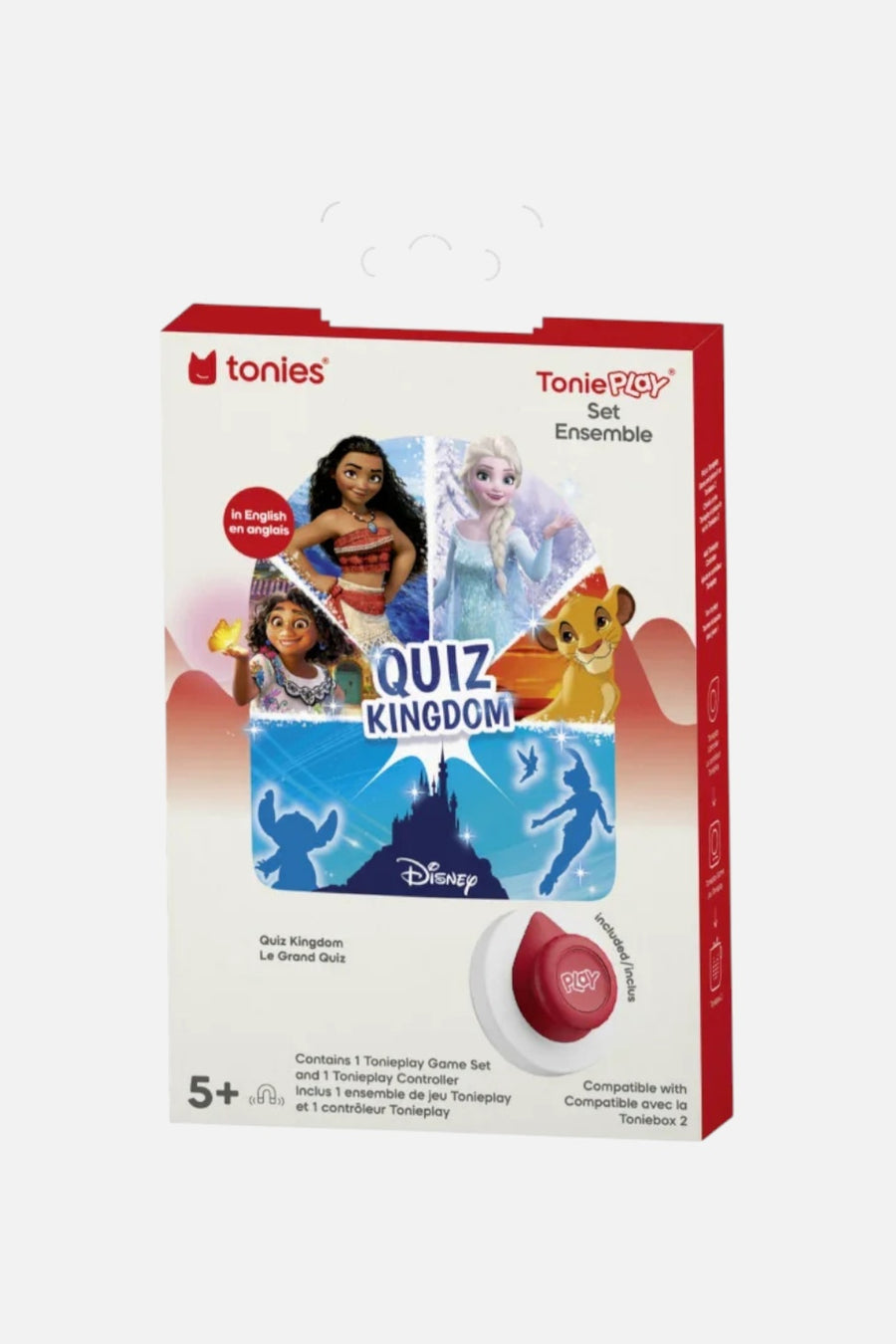 Tonies Disney Quiz Kingdom Tonieplay Controller + Game Set – packaging