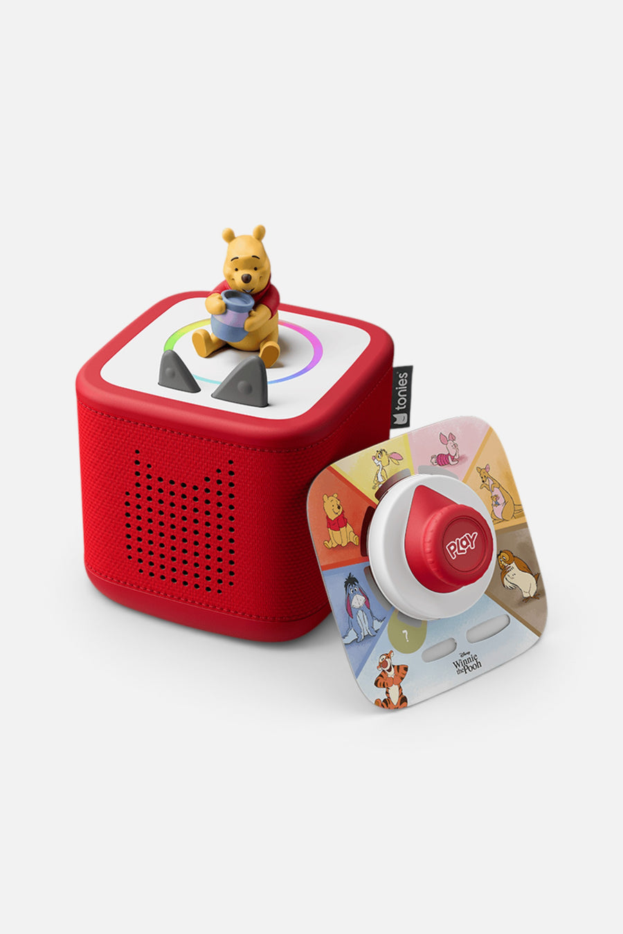Tonies Disney Winnie the Pooh Toniebox 2 Play Set in Sunset Red – front view