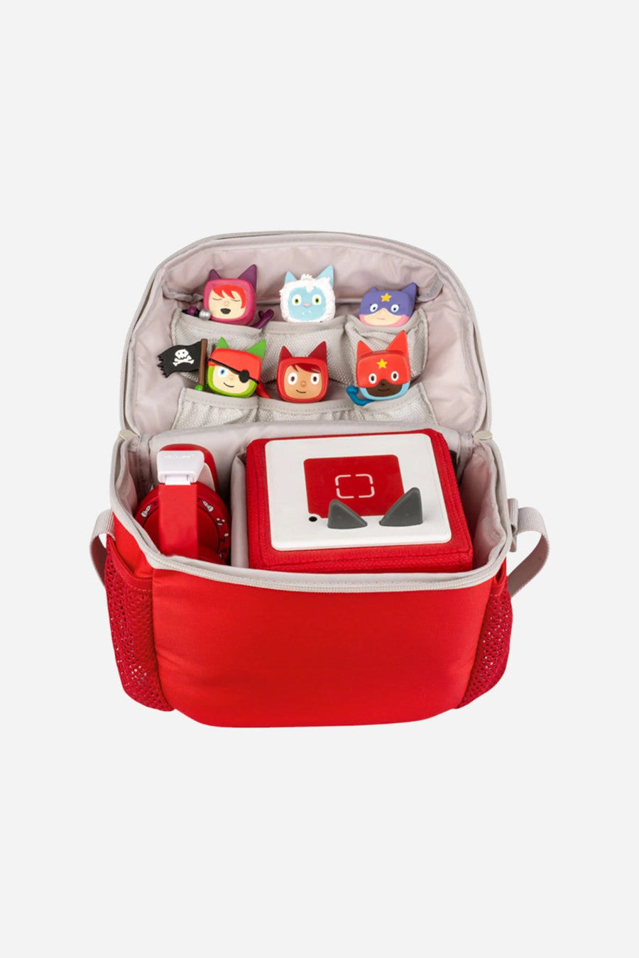 Tonies Red Starter + Monster Buddy Bag – back view