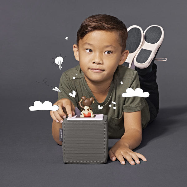 Tonies Toniebox Playtime Puppy Starter Set in Gray – back view