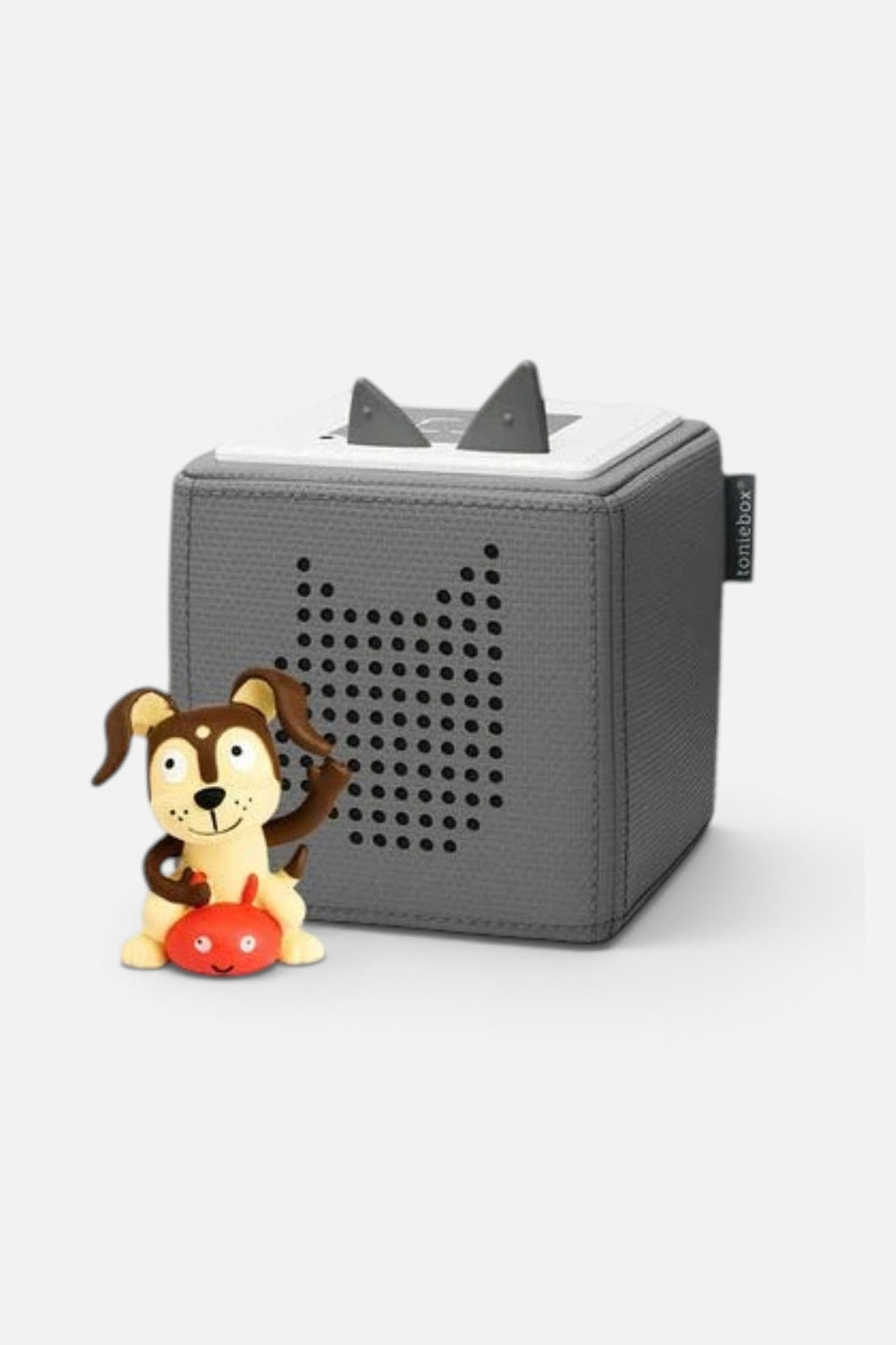 Tonies Toniebox Playtime Puppy Starter Set in Gray – three-quarter view