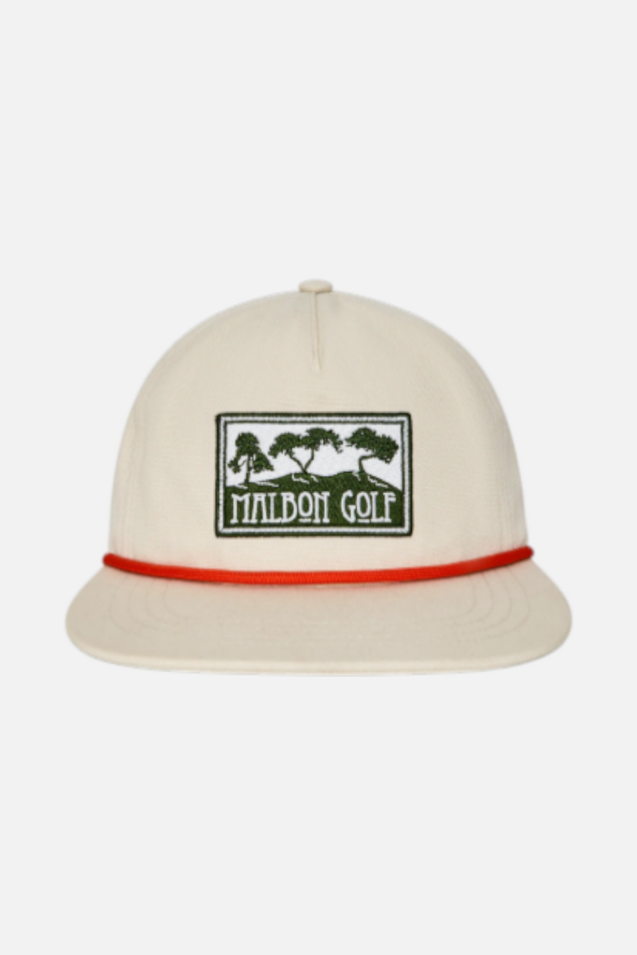 Malbon Golf Torrey Pines Rope Hat in Egret
