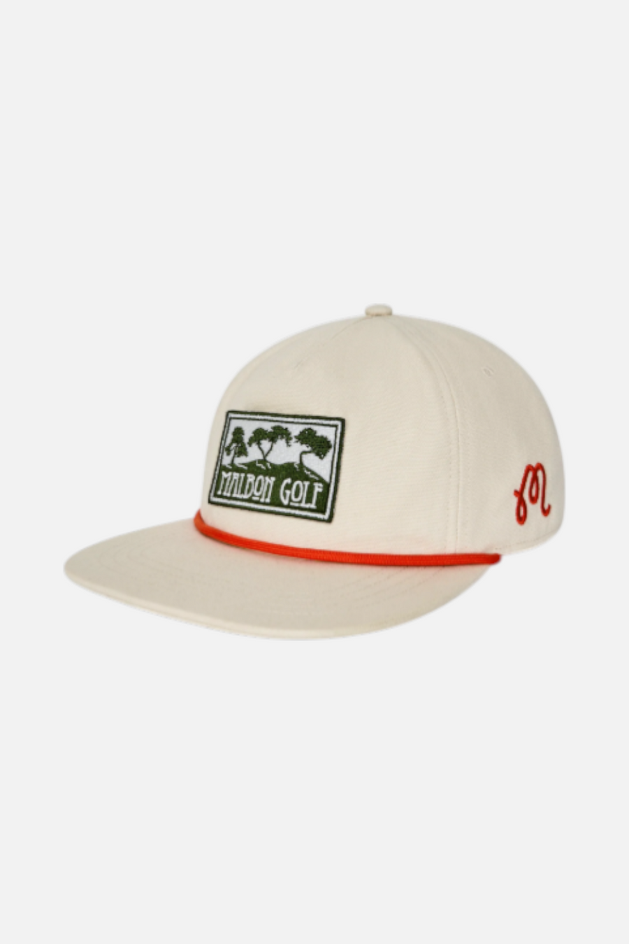 Malbon Golf Torrey Pines Rope Hat in Egret
