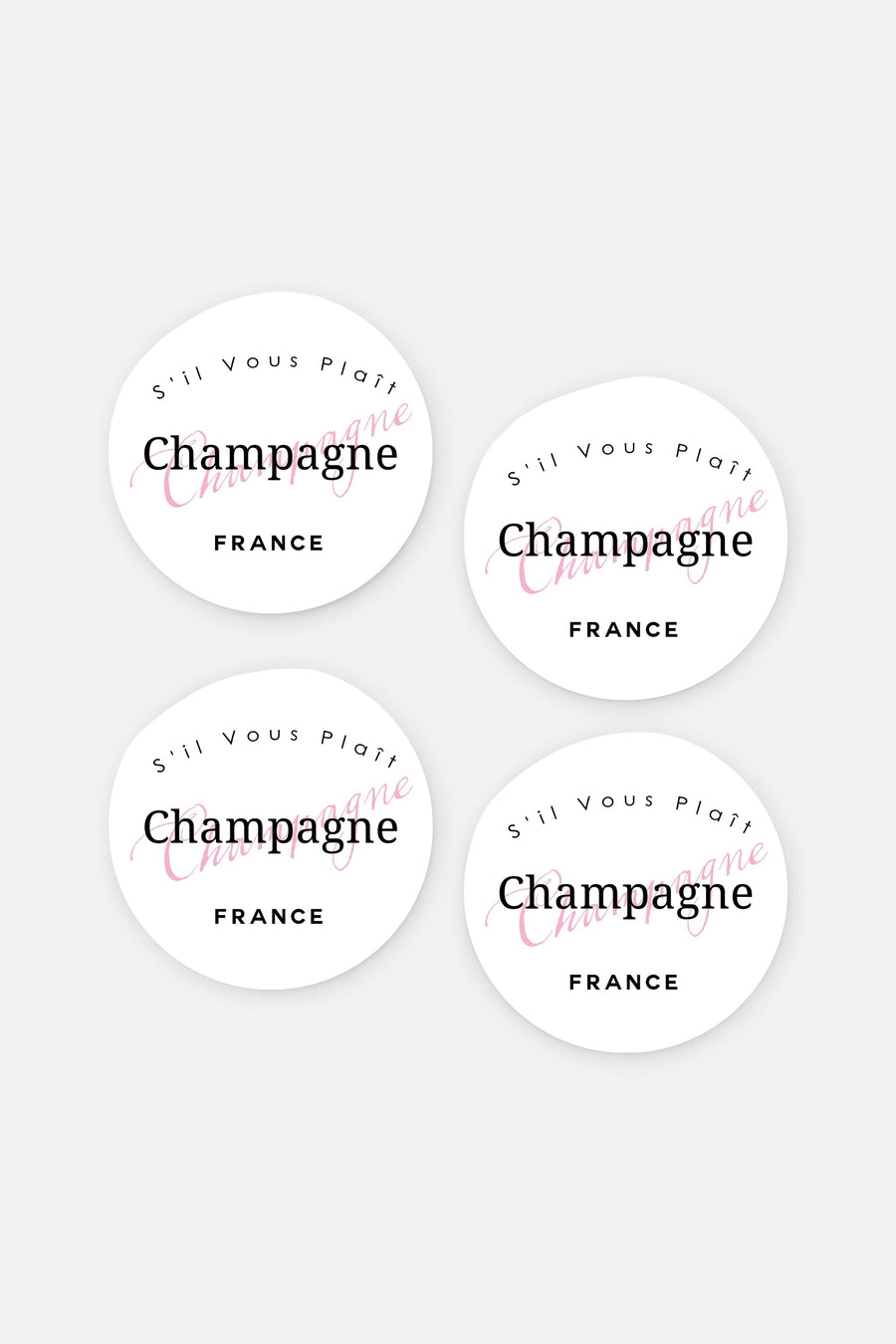 Toss Designs Bubbles Coasters Set of 4 – front view