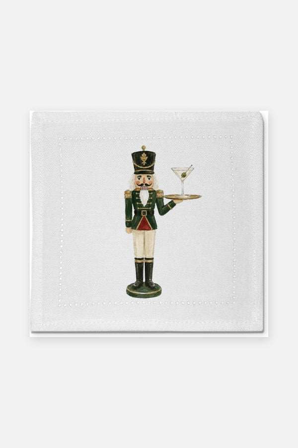Toss Designs Nutcracker with Martini Cocktail Napkins Set of 4