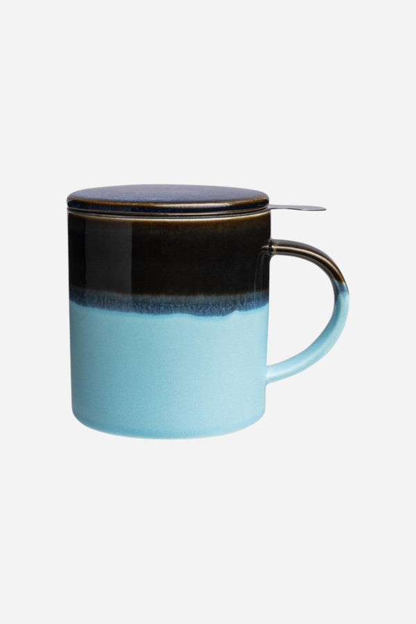 Tranquillo Cup with Tea Strainer in Blue