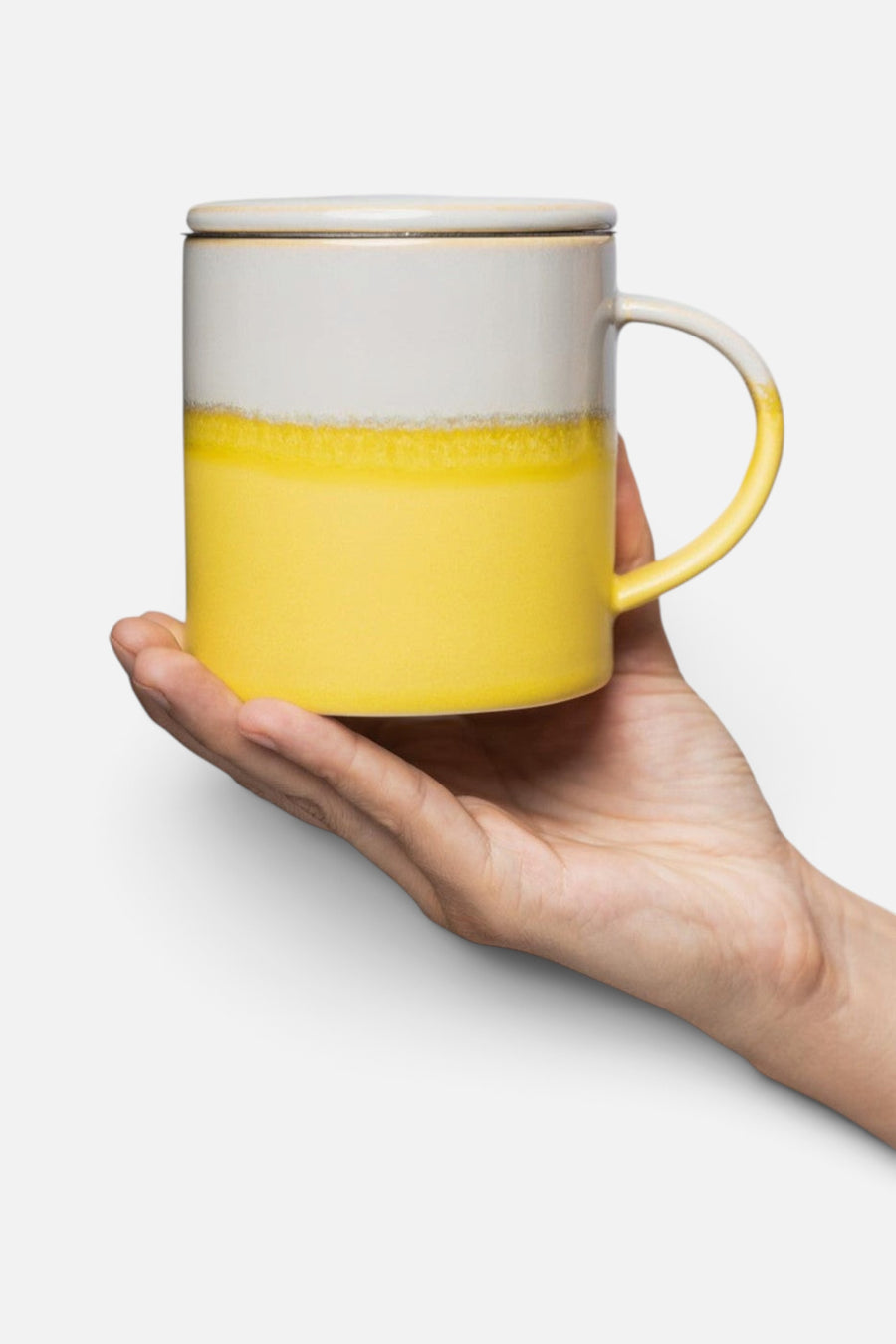 Tranquillo Cup with Tea Strainer in Yellow – detail