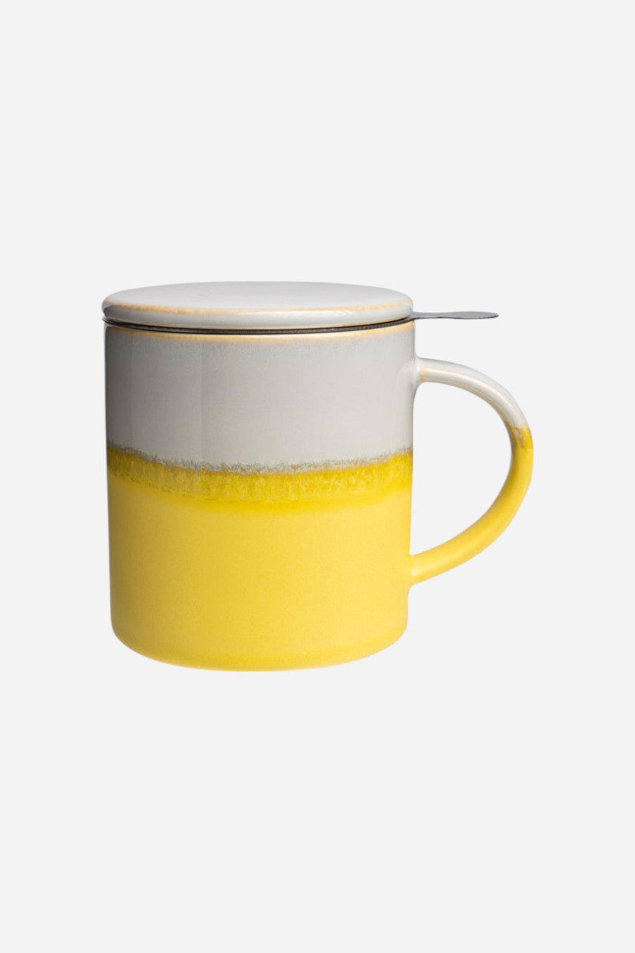Tranquillo Cup with Tea Strainer in Yellow – front view