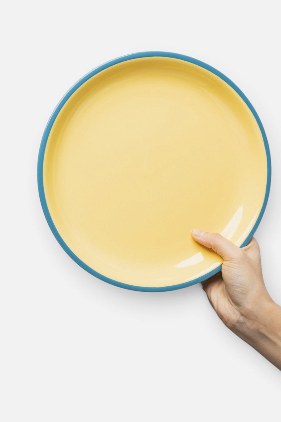 Tranquillo Large Plate in Yellow Candy – side view
