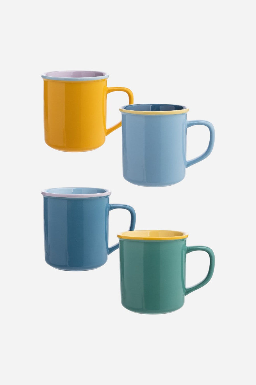 Tranquillo Multi-Color Mug Set of 4 – front view