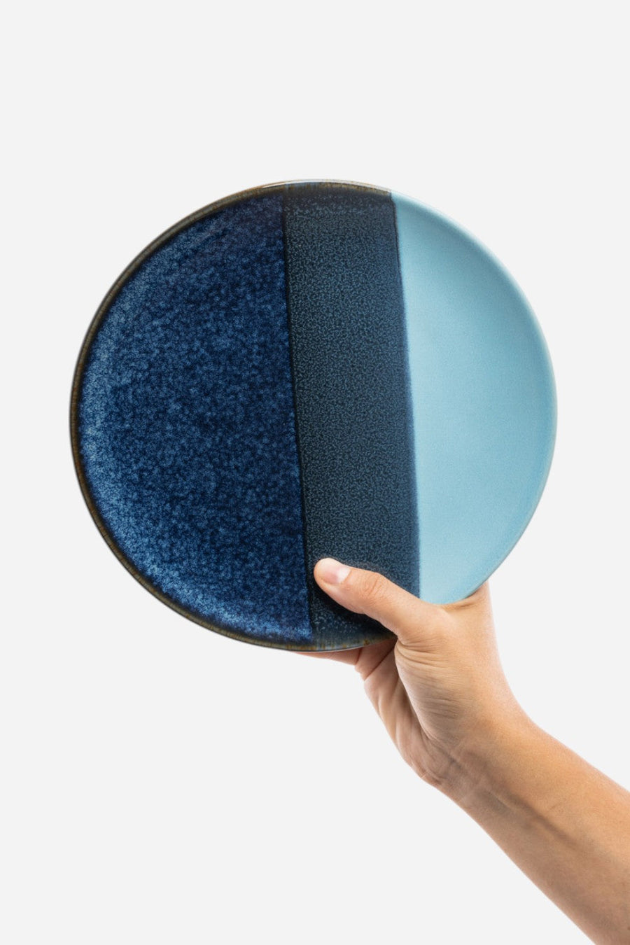 Tranquillo Plate Industrial in Blue – side view