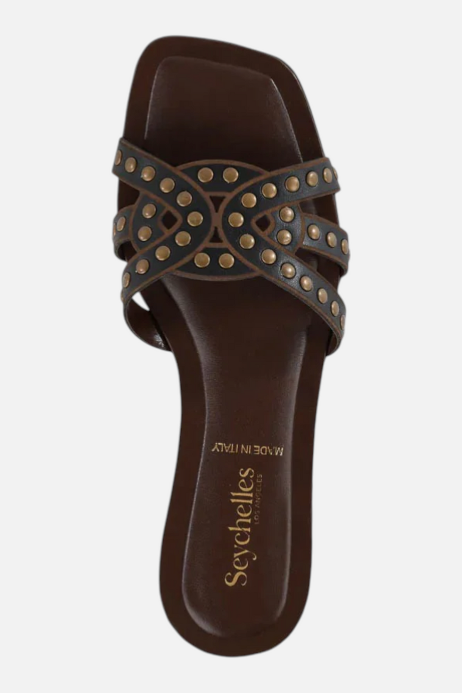 Seychelles Treasure Studded Slide Sandal in Black