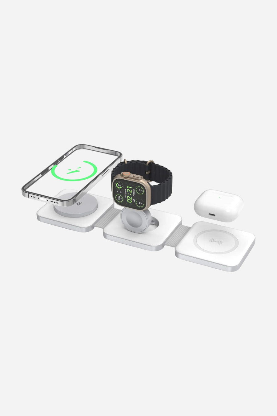 Tri Fold Charging Station with USB C Adapter – alternate