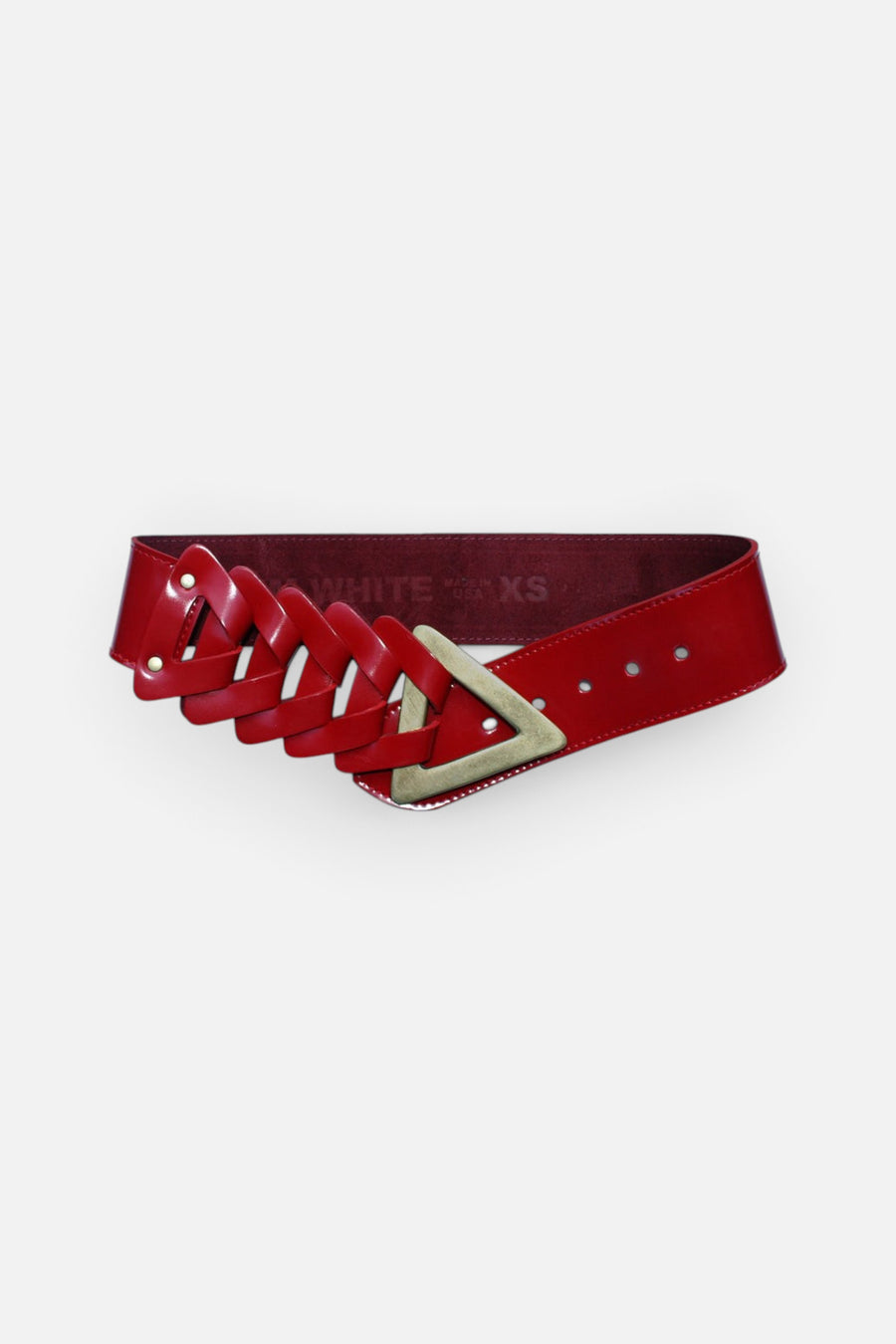 Triangle Waist Belt - Red – back view