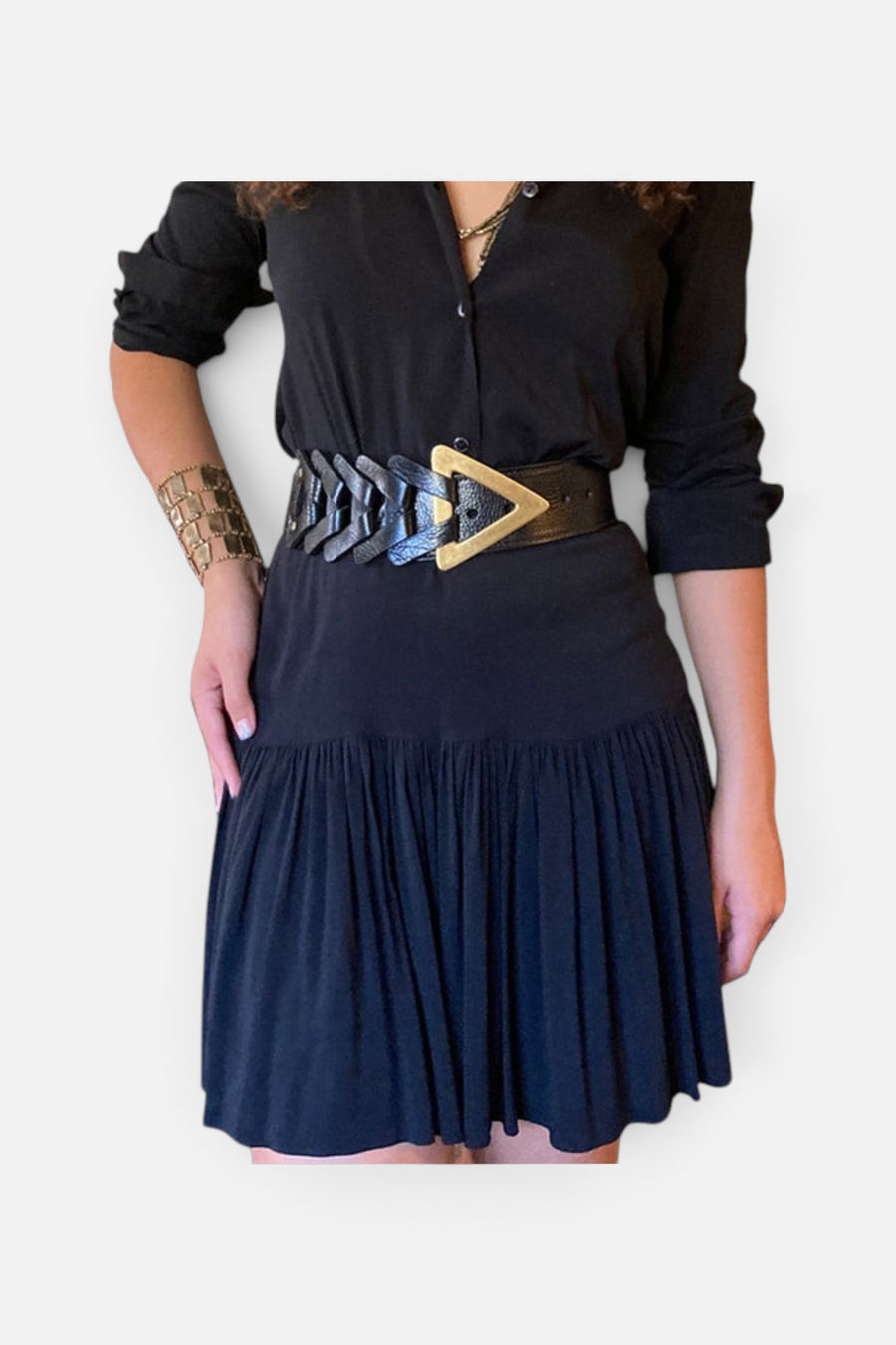 Triangle Waist Belt - Red – flat lay