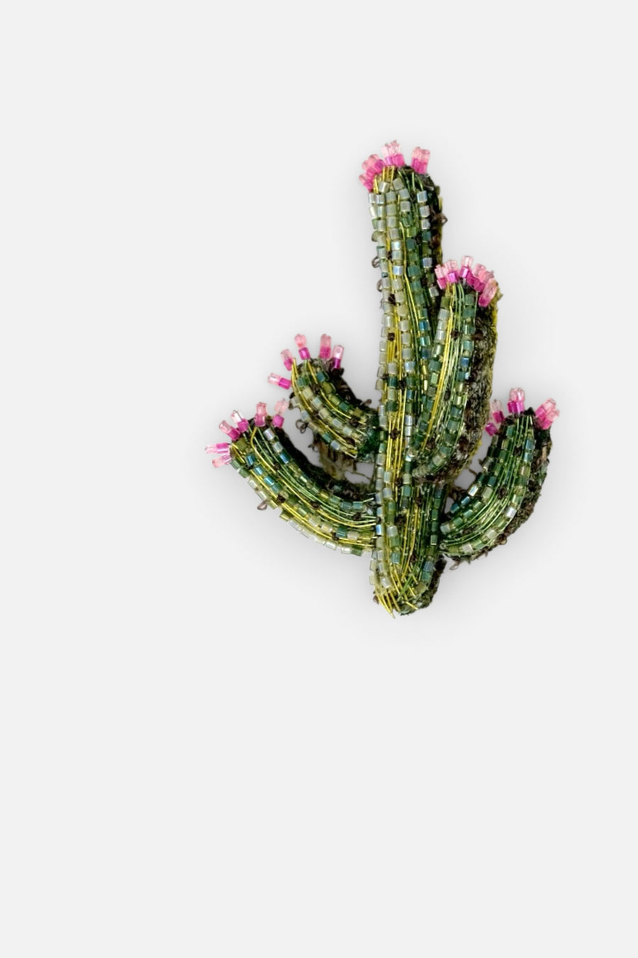 Trovelore Blooming Desert Cactus Brooch Pin – back view