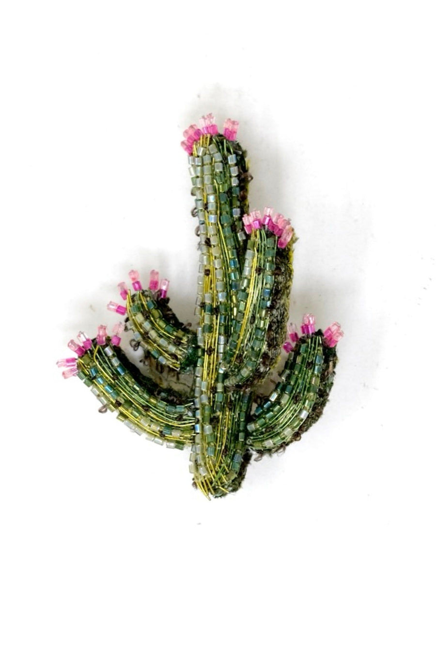 Trovelore Blooming Desert Cactus Brooch Pin – back view