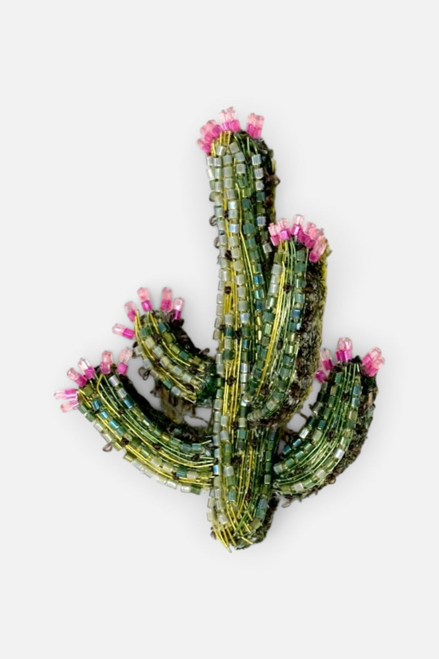 Trovelore Blooming Desert Cactus Brooch Pin – front view