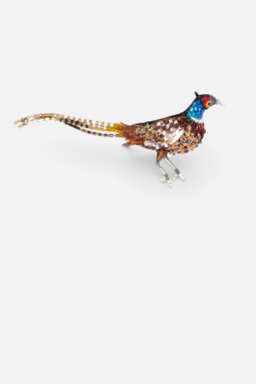 Trovelore Common Pheasant Brooch Pin – back view