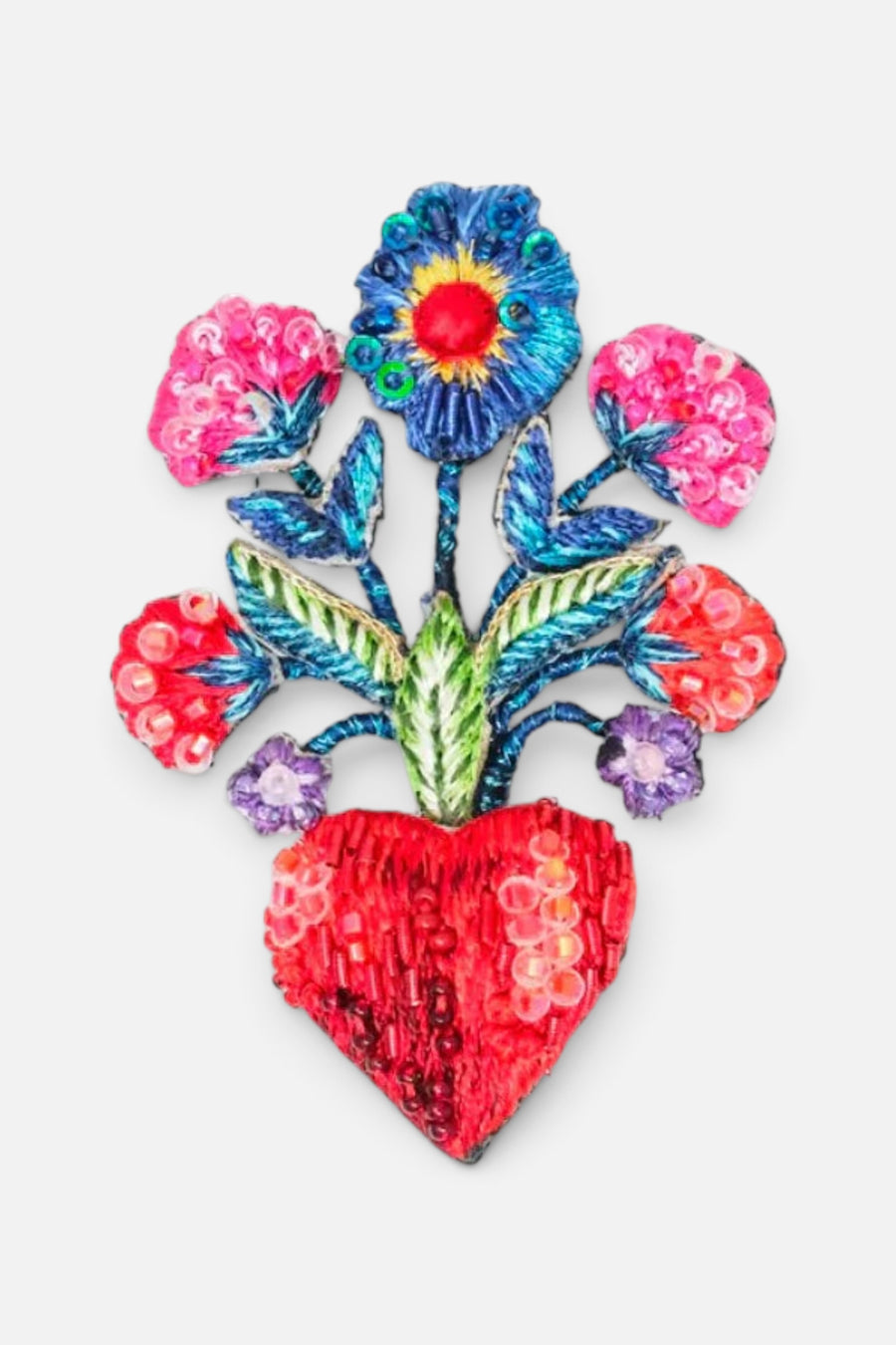 Trovelore Frida's Flowers Brooch Pin – front view