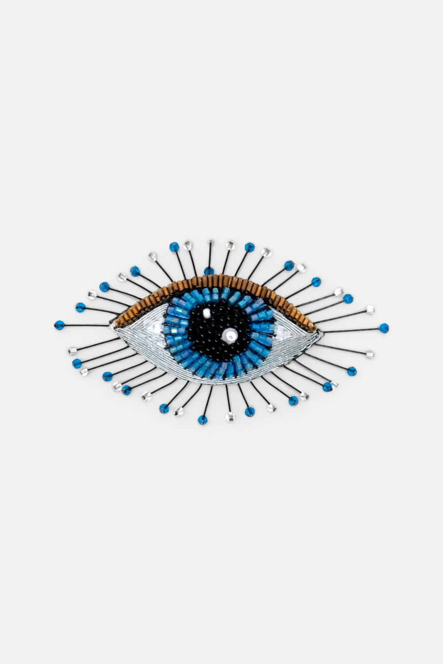 Trovelore Lapis Eye Brooch Pin – front view