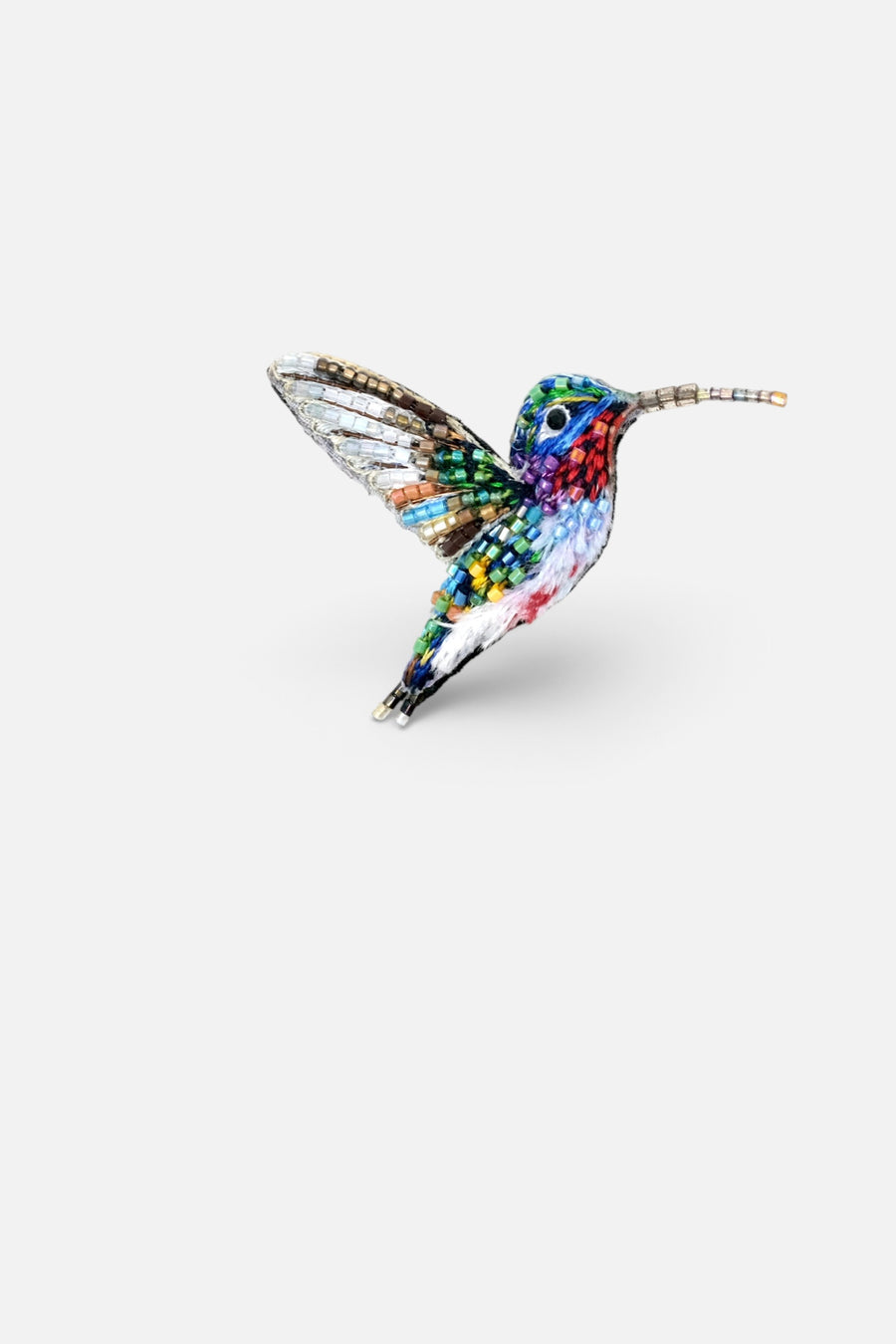 Trovelore Lucifer Hummingbird Brooch Pin – back view