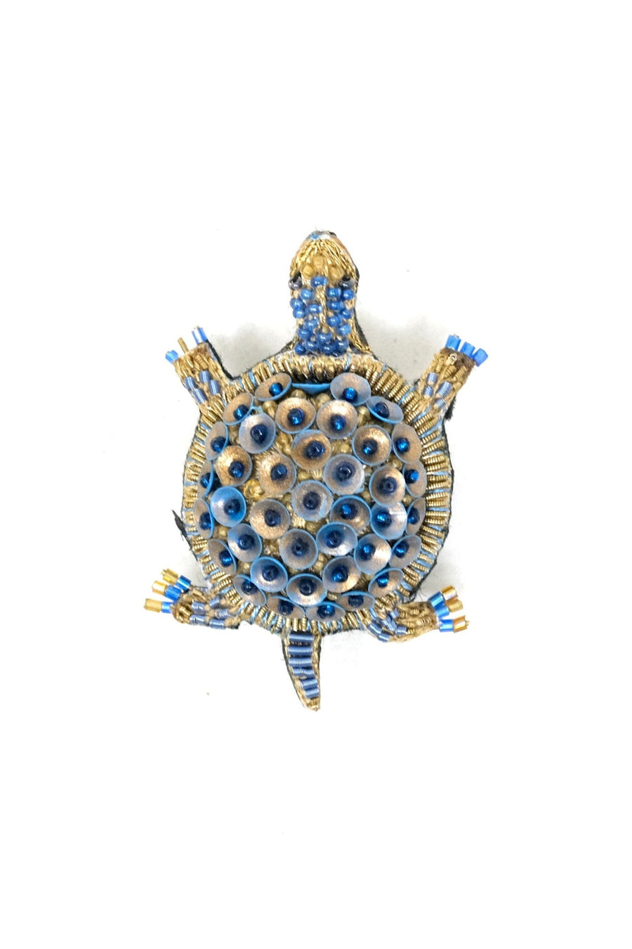Trovelore Pond Turtle Brooch Pin – back view