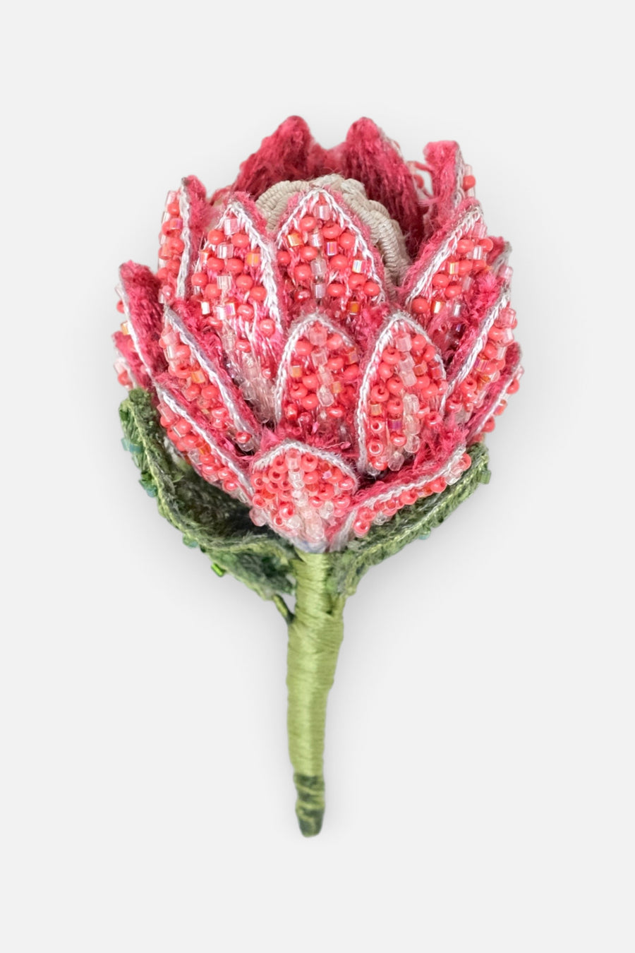 Trovelore Sugar Bush Protea Brooch Pin – front view