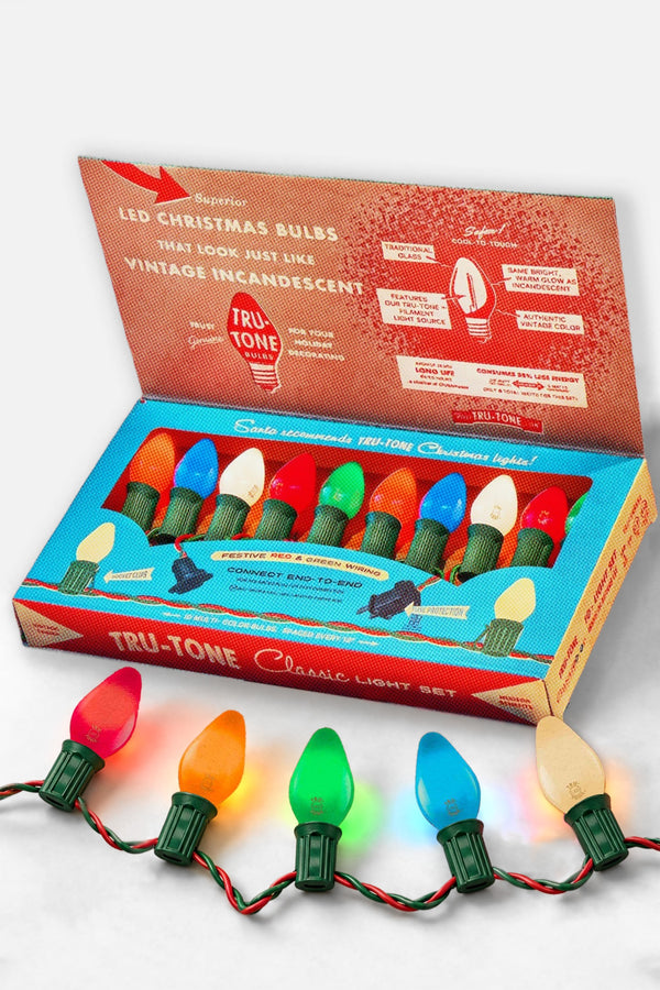 Tru-Tone C7 Vintage-Style Christmas Lights – Classicolor 10-Light