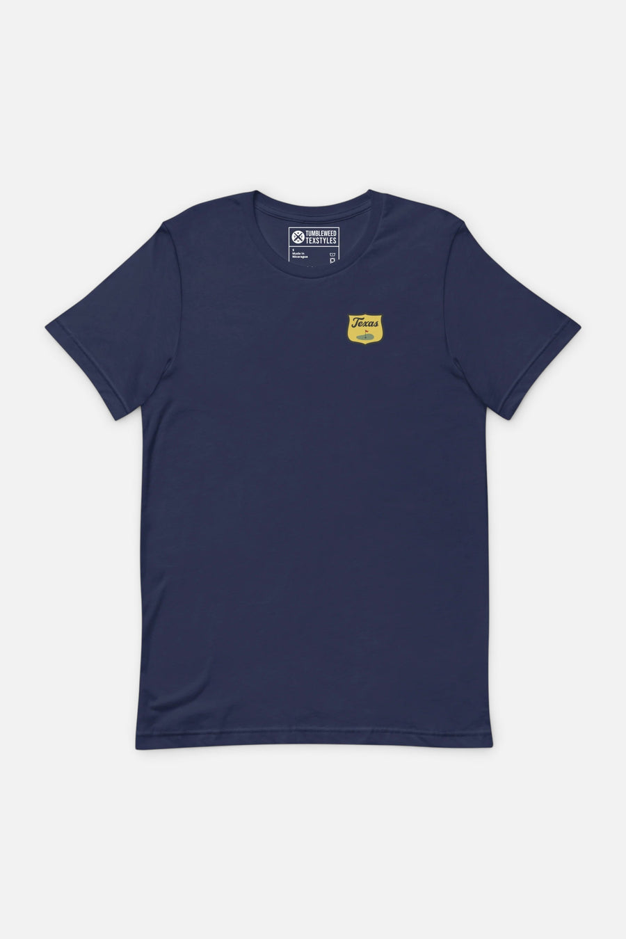 Tumbleweed Texstyles Texas Golf Patch T-Shirt in Navy – front view