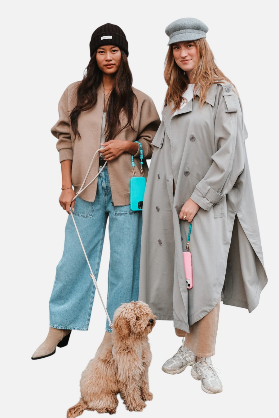 The Caep Phoebe Phone Wristlet in Turqoise & Gold – side view