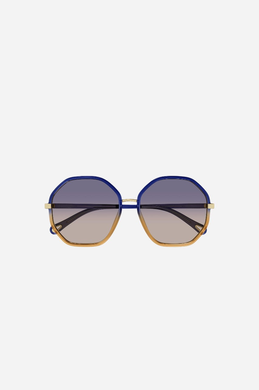 CHLOE Hexagonal Gradient Sunglasses (Ch0133sa-007 59)