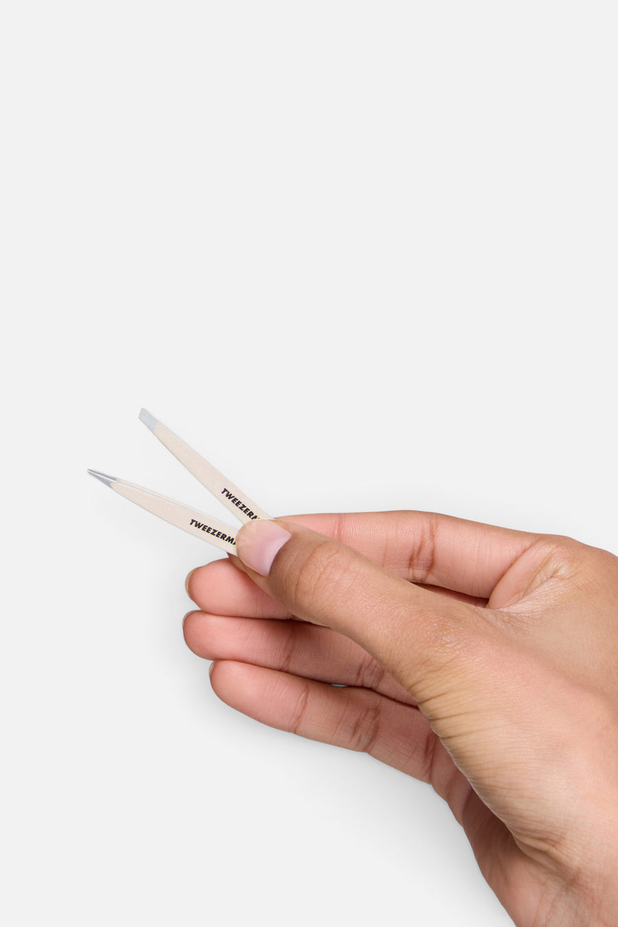 Tweezerman Evening Glow Micro Mini Tweezer Set – on model