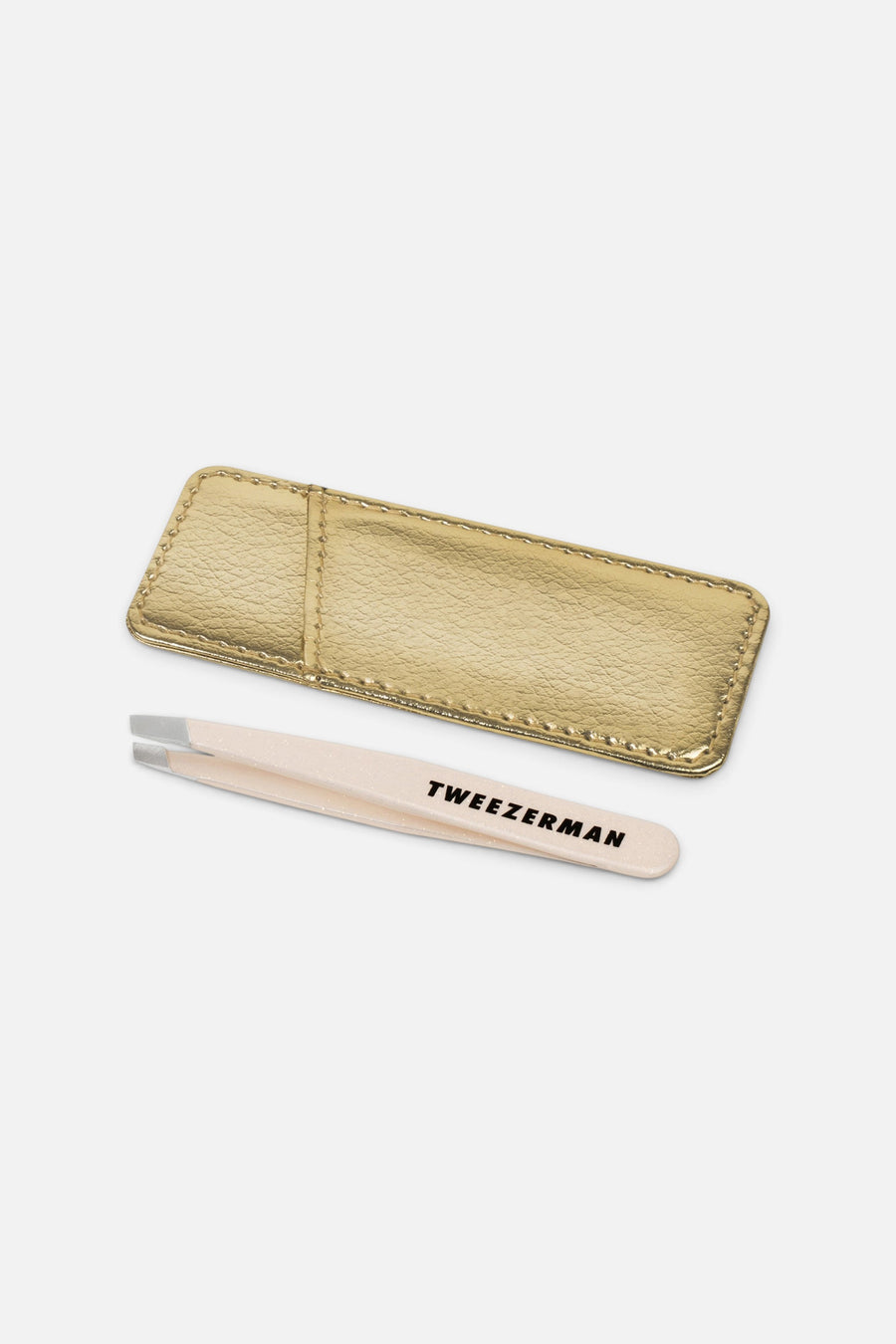 Tweezerman Evening Glow Mini Slant Tweezer with Case – detail