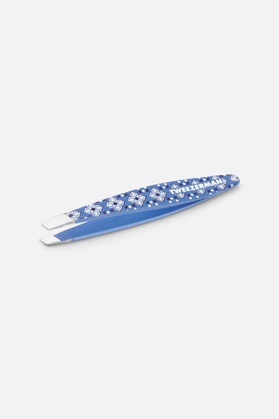 Tweezerman Mini Slant Tweezer in Lisbon Sea – front view