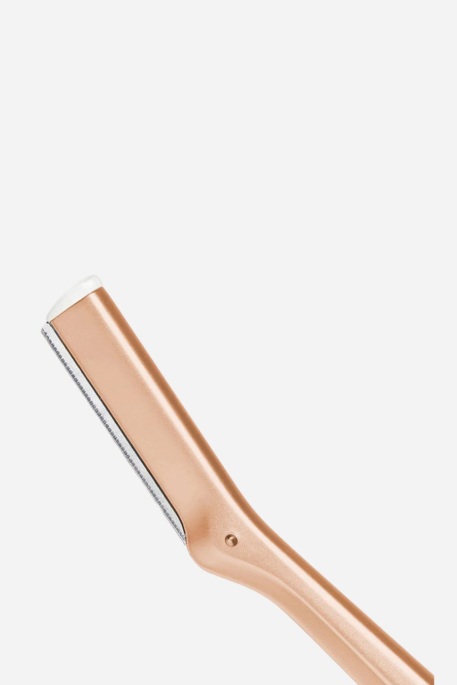 Tweezerman Rose Gold Facial Razor – back view