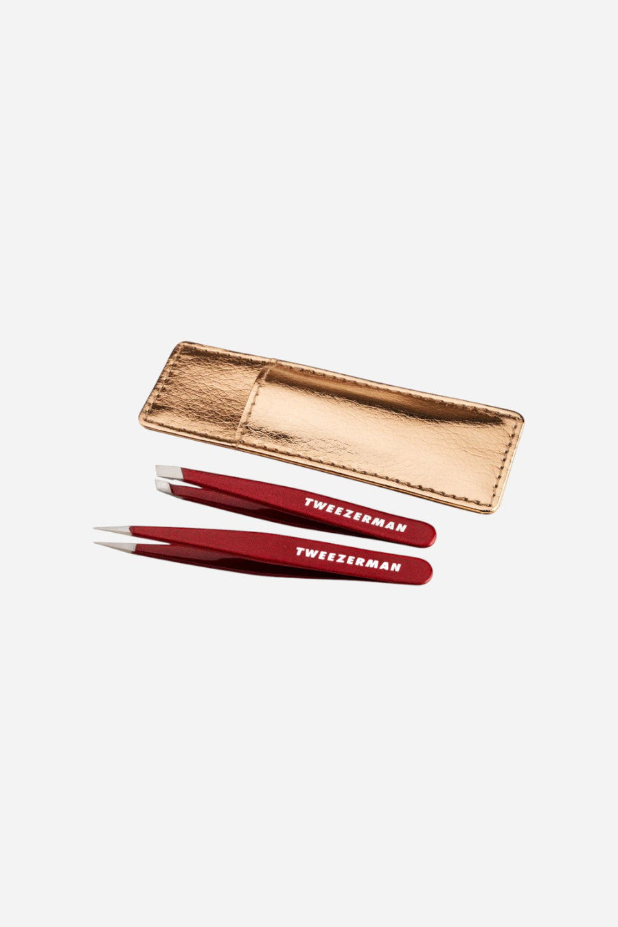 Tweezerman Vintage Rose Mini Tweezer Set with Case – back view