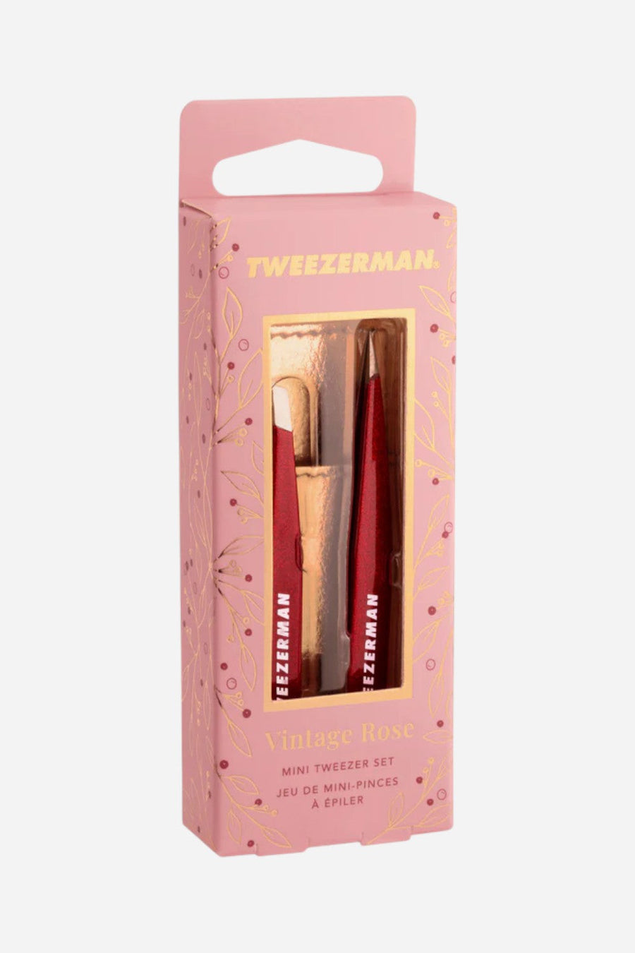 Tweezerman Vintage Rose Mini Tweezer Set with Case – detail