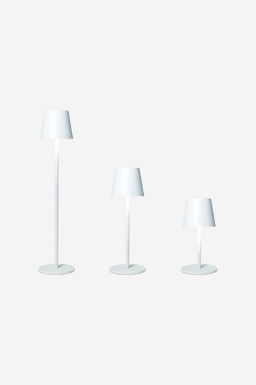 Two's Company Adjustable Led Table Lamp in White – side view