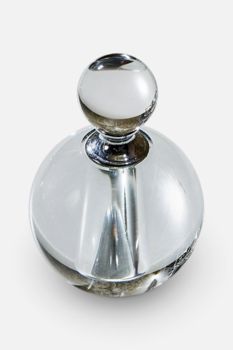 Two's Company Crystal Perfume Bottle – back view