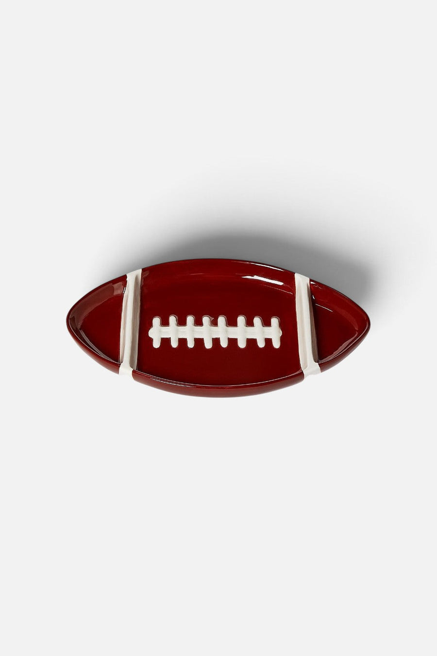 Two's Company Football Sectional Serving Platter – detail
