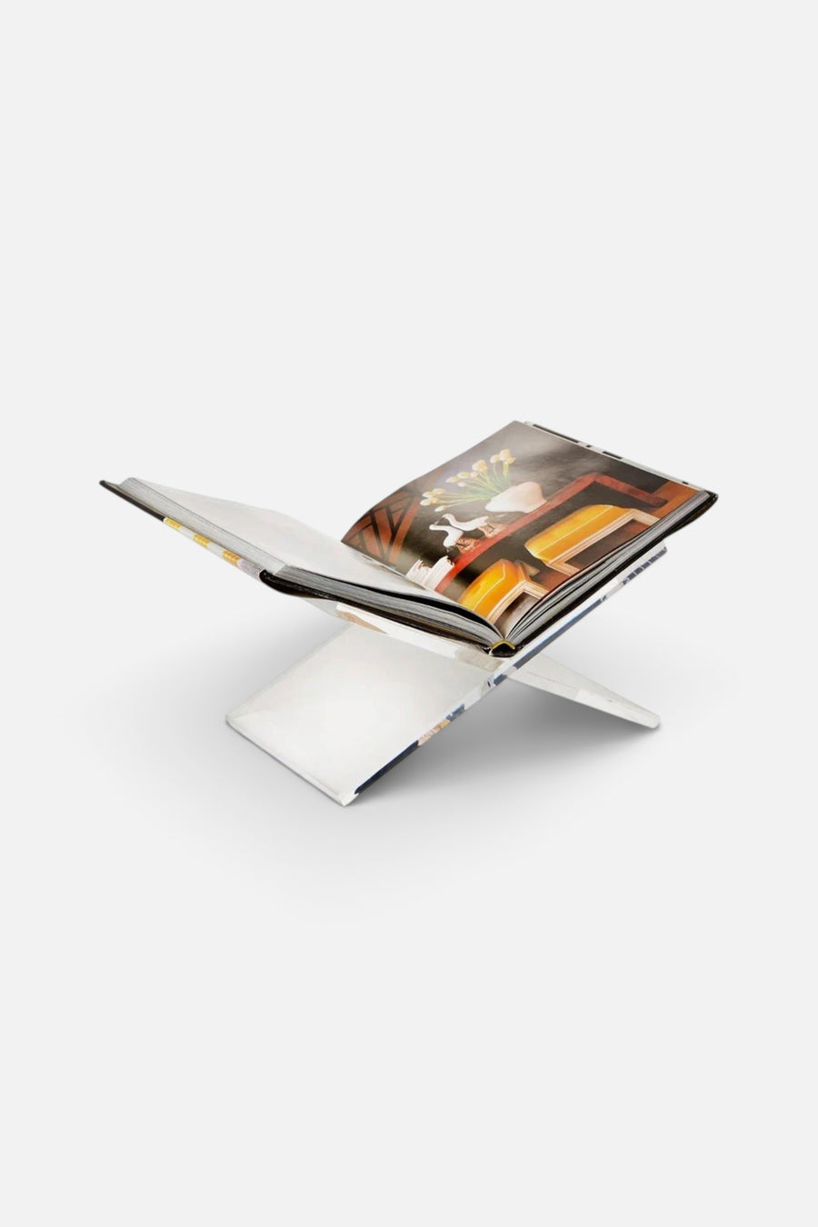 Two's Company Libreria Acrylic Book Stand – front view