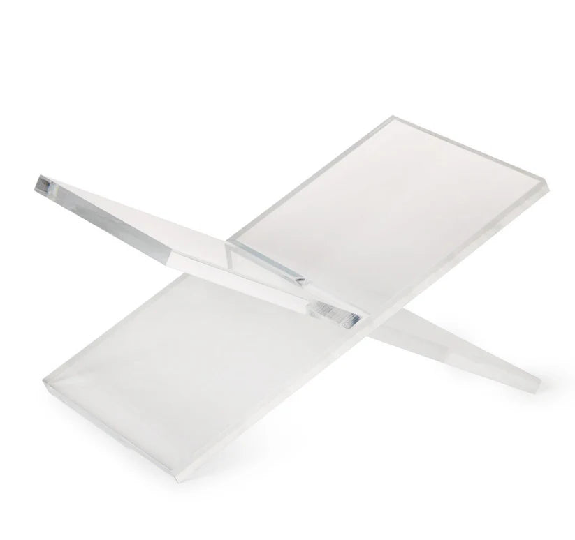 Two's Company Libreria Acrylic Book Stand – side view