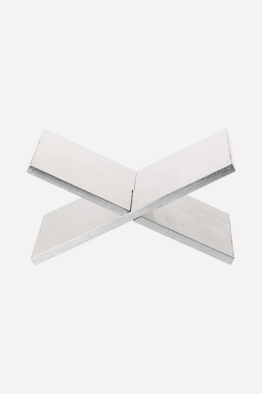 Two's Company Libreria Silver Leaf Book Stand – side view